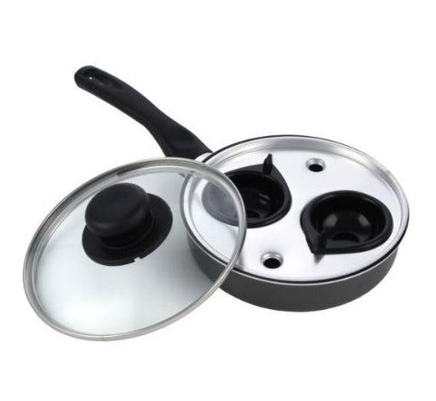 2 Cup Egg Poacher With Lid
