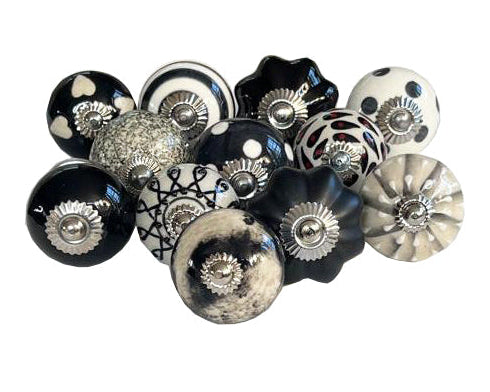 Drawer Knobs, Set Of 12, 4cm - 4.5cm (kb234)