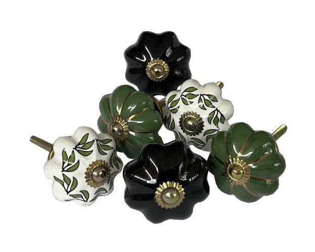 Drawer Knobs, Set Of 6, 4cm - 4.5cm (jv678)