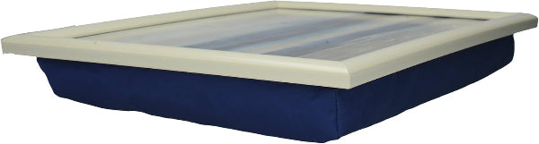 Premium Cushioned Lap Tray, Blue Abstract