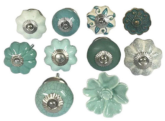 Drawer Knobs, Set Of 10, 4cm - 4.5cm (hm123)