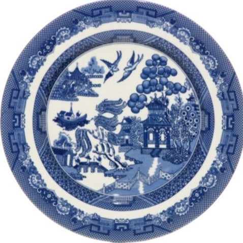Blue Willow Pattern Side Plate, 19cm