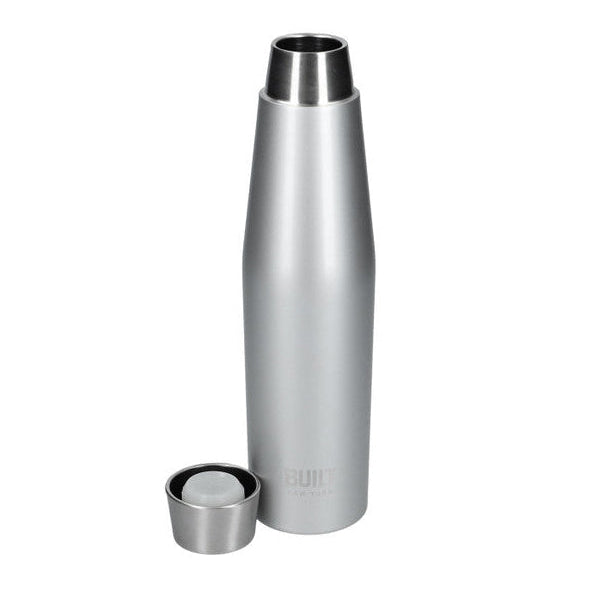 Built Double Walled Insulated Drinks Bottle, 540ml, Silver