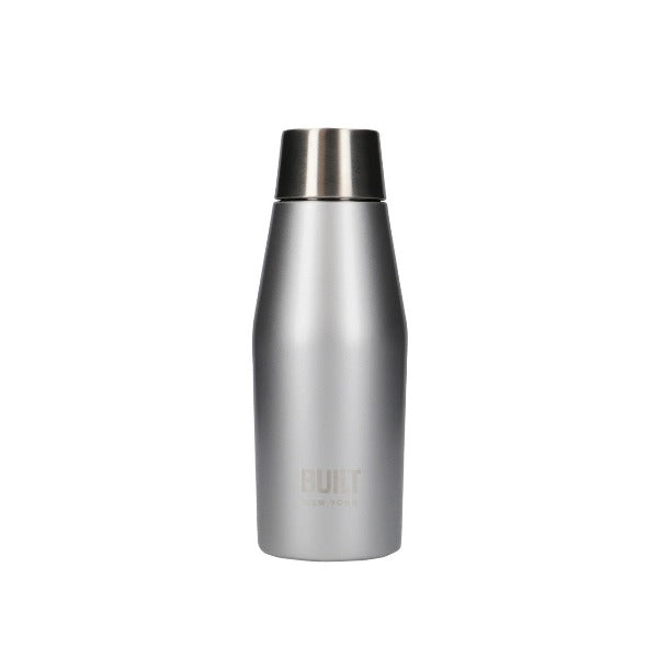 Built Double Walled Insulated Drinks Bottle, 330ml, Silver