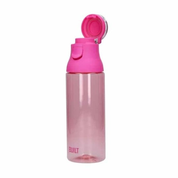 Built Single Walled Bottle With Carry Handle, 700ml Pink (cu76)