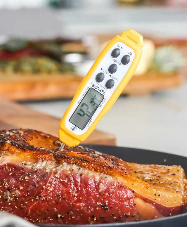 Taylor Waterproof Instant Read Thermometer With Digital Display