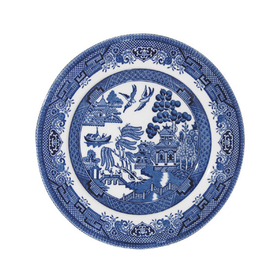 Churchill Blue Willow Pattern Breakfast & Salad Plate, 20cm (D074)