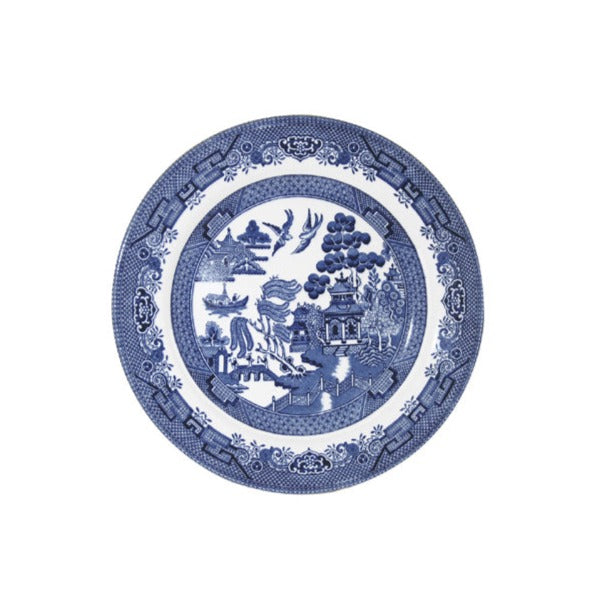Churchill Blue Willow Pattern Side Plate, 17cm (D073)