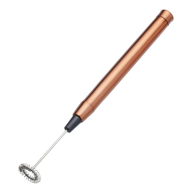 La Cafetière Battery-Powered Copper Effect Milk Frother