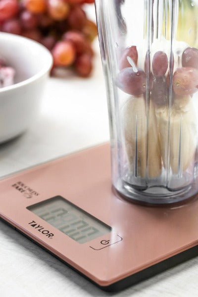 Taylor Pro Digital Dry / Liquid Cooking Scales, Rose Gold