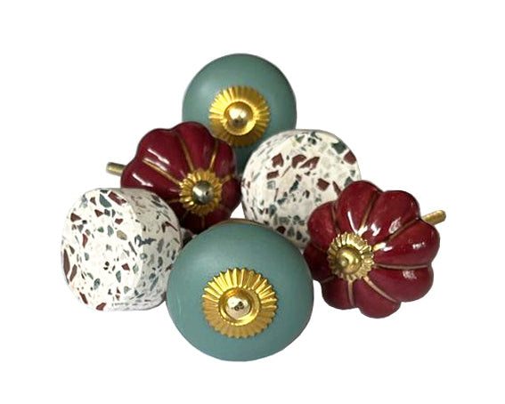 Drawer Knobs, Set Of 6, 4cm - 4.25cm (bv789)