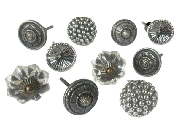 Drawer Knobs, Set Of 10, 4cm - 4.5cm (gg789)