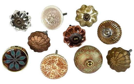 Drawer Knobs, Set Of 10, 4cm - 5cm (xw246)