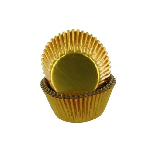 Culpitt Foil Cupcake & Muffin Cases, 50 Cases, Gold (c17X)