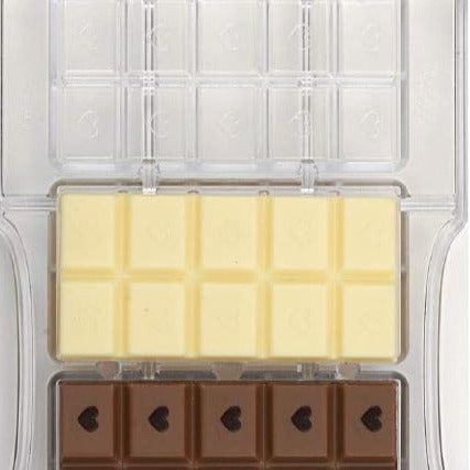 Heart Chocolate Bar Mould (D146)