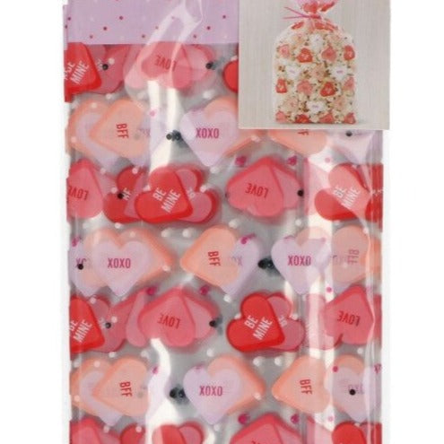 Wilton Candy Hearts Party Treat Bags, Pack Of 20
