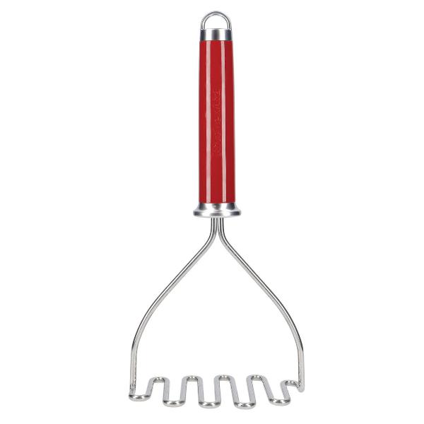 KitchenAid Stainless Steel Potato Masher, Red