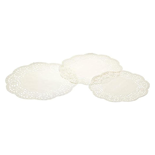 White Patterned Paper Doilies, 24 Piece