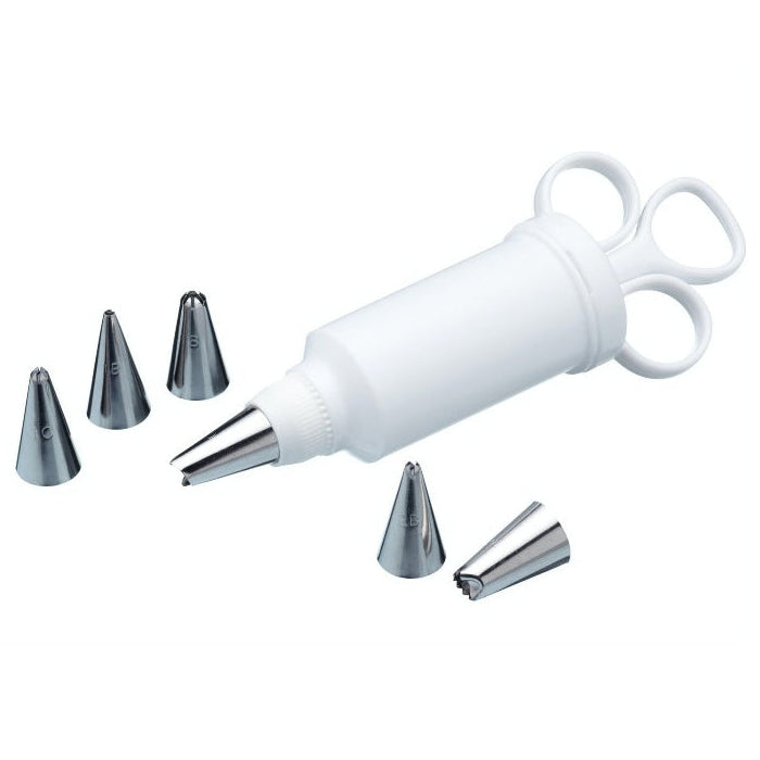 Kitchencraft Icing Syringe with 6 Nozzles