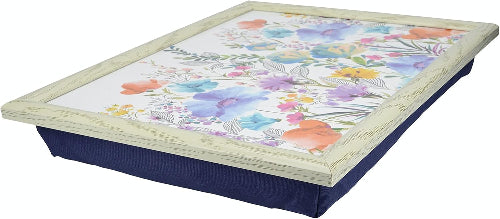 Premium Cushioned Bean Bag Lap Tray, Meadow Floral