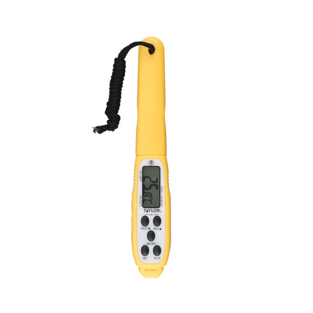 Taylor Waterproof Instant Read Thermometer With Digital Display