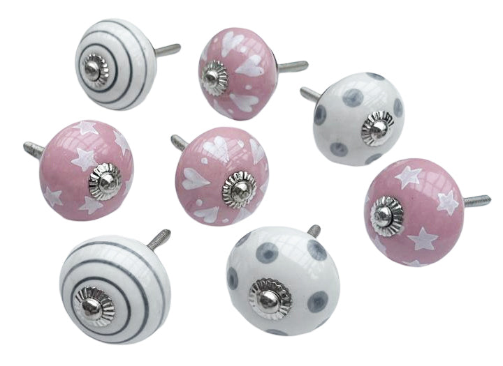 Drawer Knobs, Set Of 8, 4cm