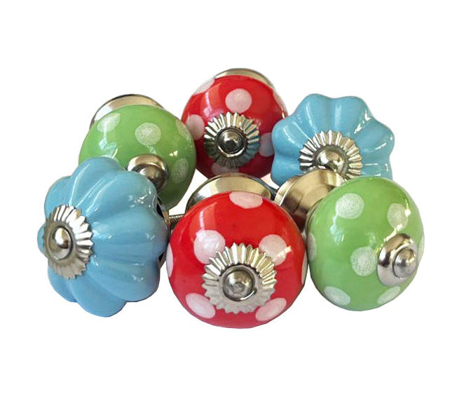 Drawer Knobs, Set Of 6, 4cm - 4.5cm (sb456)