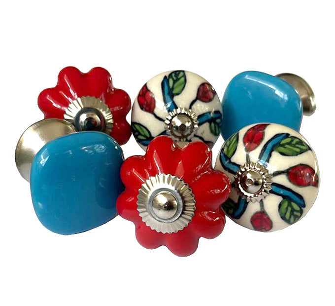 Drawer Knobs, Set Of 6, 4cm - 4.5cm (sb123)
