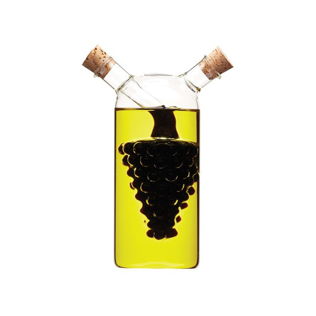 Italian Glass 2 in 1 Oil & Vinegar Cruet Bottle (k85s)