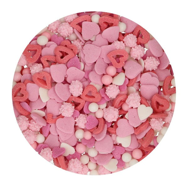 FunCakes Pink & White Cake Sprinkles, 50g, Love