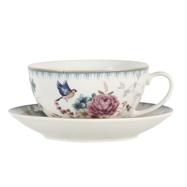 Porcelain Tea For One Teapot & Cup,  Floral