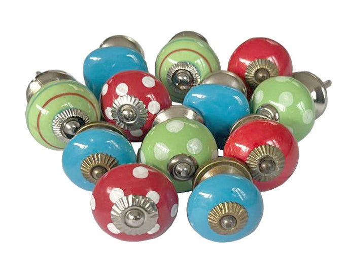 Drawer Knobs, Set Of 12, 3.5cm - 4.25cm (lv456)