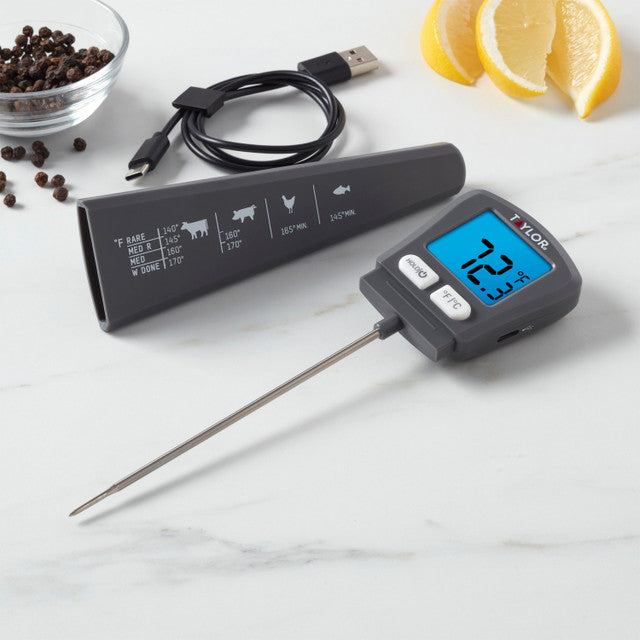 Taylor Pro Instant Read USB Rechargeable Thermometer