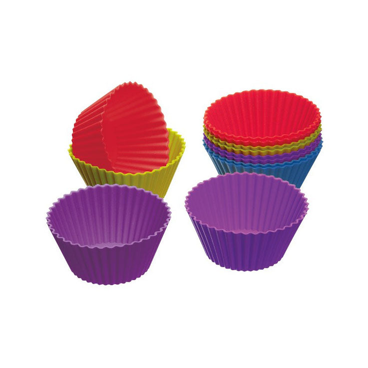 Colourworks Silicone Cupcake Cases, 12 Pack (kc11w)