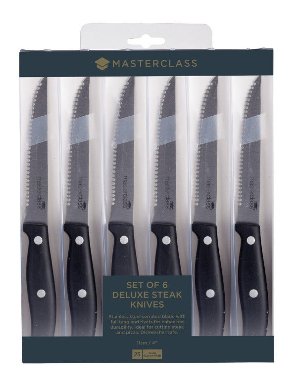 Masterclass Deluxe 6 Piece Steak Knife Set