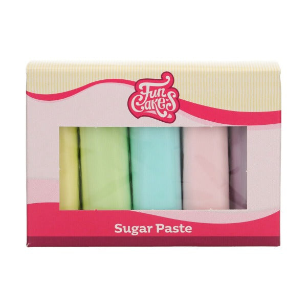 FunCakes Sugar Paste Multipack, 5 x 100g, Pastel
