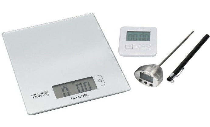 Taylor Kitchen Scales, Digital Thermometer & Timer Set