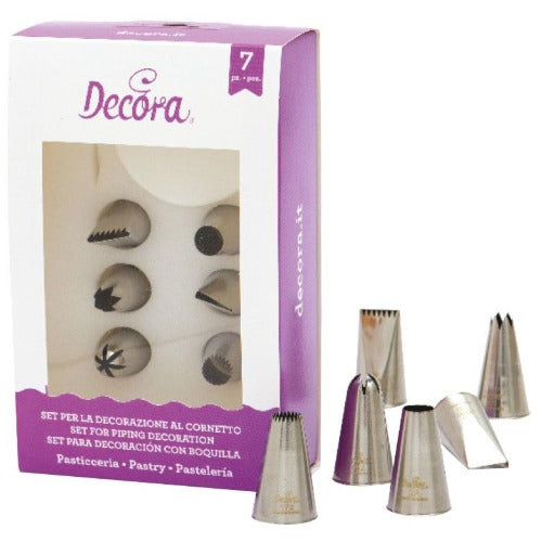 Icing & Piping Nozzles, 7 Piece, Pastry (D043)