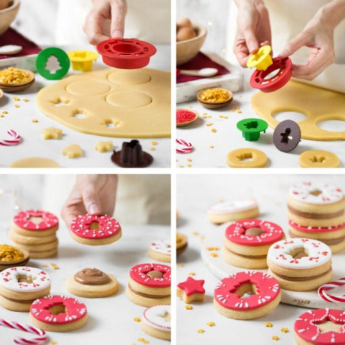 Christmas Mix & Match Cookie Cutters, Set Of 4 (D044)