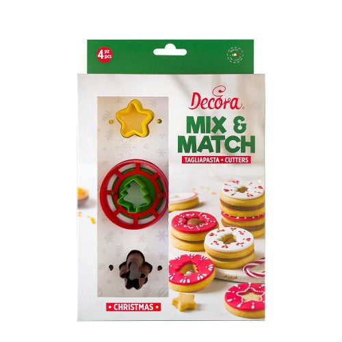 Christmas Mix & Match Cookie Cutters, Set Of 4 (D044)
