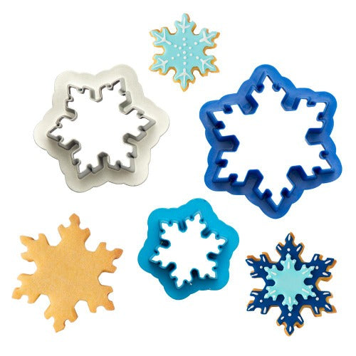 Frozen Snowflake Cookie Cutters, Set Of 3 (D046)