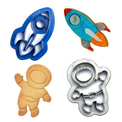 Space Cookie Cutters, Set Of 2 (D054)