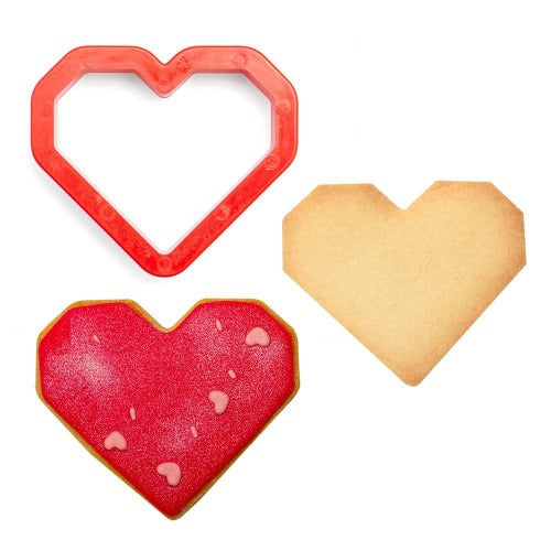 Heart Plastic Cookie Cutter (D056)