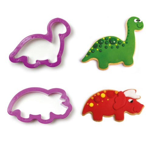 Dinosaur Cookie Cutters, Set Of 2 (D065)