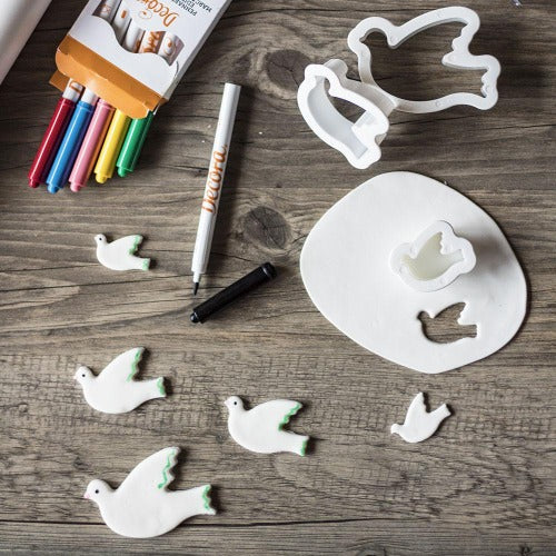 Doves Cookie Cutters, Set Of 3 (D407)