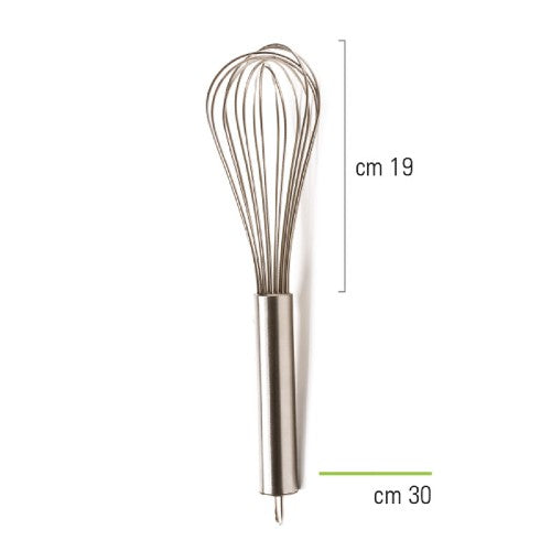 Stainless steel balloon whisk, 30cm (D102)