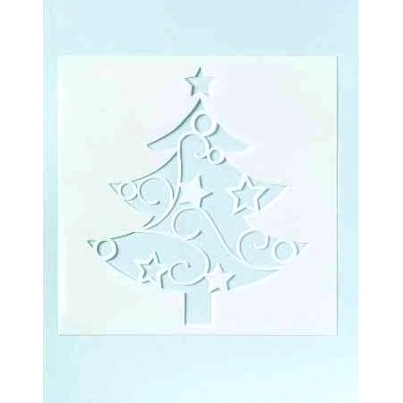 Christmas Tree Stencil For Full Cake (C002)