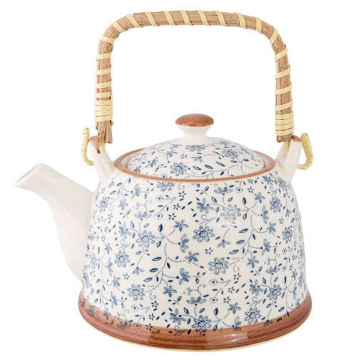 Porcelain Filter Teapot, 700ml, Ditsy Floral (012)