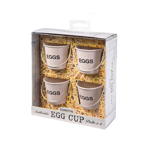 Egg Cup Buckets, Set Of 4, Cream (E674)