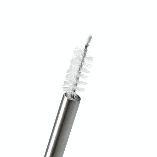 Reusable Metal Straws & Cleaner Brush, Set of 4 (kc60m)